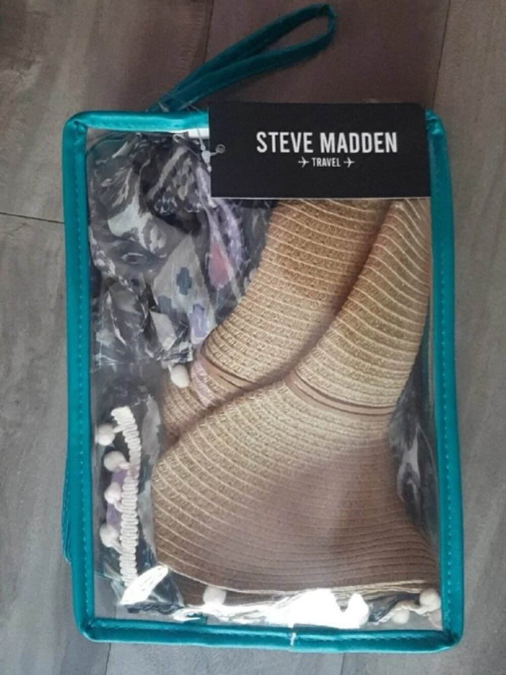 Steve Madden Travel Packable Hat & Pareo